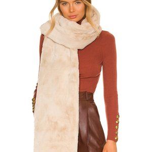 Apparis Faux Fur Scarf, Cream